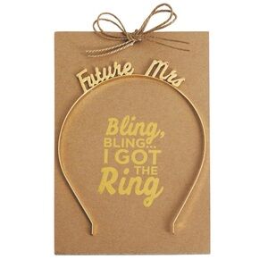 Mud Pie Gold 'Future Mrs' Headband